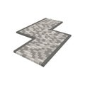 Layout example of paving slabs.Vector isometric and 3D view.
